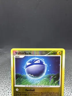 Pokemon TCG Voltorb Stormfront SH3/3 Reverse Holo Holo Rare Card (NM-/LP+) - Image 2
