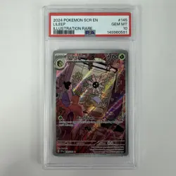 Pokemon Lileep 145/142 Stellar Crown Illustration Rare PSA 10 - Image 1