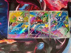 Pokemon 2026 First Partner Illustration Collection Series 1 Promo Set 43, 44, 45 - Image 1