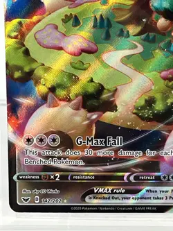 Pokemon Snorlax VMAX 142/202 Sword & Shield Ultra Rare Full Art Holo - Image 5
