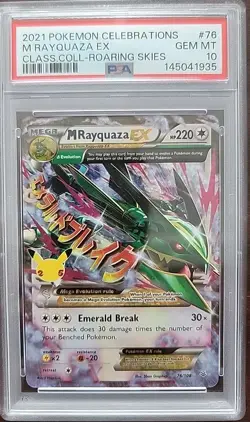 PSA 10 M Rayquaza EX - 76/108 - 2021 Pokemon Celebrations Classic Collection - Image 1