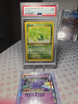 2000 Pokemon Team Rocket #63 Oddish 1st Edition PSA 9 - Image 2