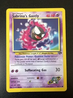Pokemon Card - Sabrina's Gastly Gym Challenge 97/132 Common 1st Edition - Image 1