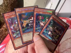 MISPRINT YuGiOh Wynn Eria Hiita Aussa Spirit Charmer foilbleed Secret Rare set - Image 1