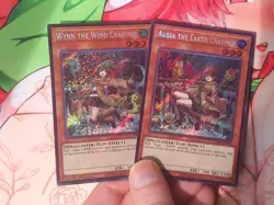 MISPRINT YuGiOh Wynn Eria Hiita Aussa Spirit Charmer foilbleed Secret Rare set - Image 3