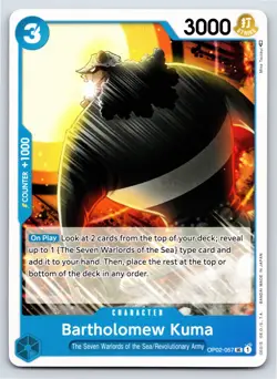 One Piece - OP02-057 Bartholomew Kuma - UC - US Seller - Image 1
