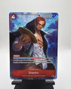 One Piece Legacy of the Master Shanks OP12-008 Alternate Alt Art Rare NM - Image 1