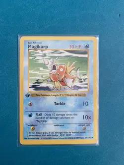 Magikarp Base Set 35/102 1st Edition Shadowless Pokemon TCG Card - Vintage - Image 1