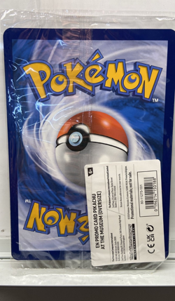 Pokemon Card TCG, Pikachu at the Museum Black Star Promo, Jumbo Card - Image 2