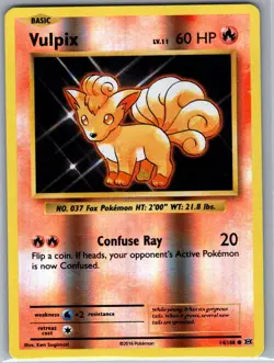 Vulpix 14/108 Reverse Holo XY - Evolutions - Pokemon Card - NM - Image 1