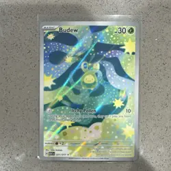 Pokemon Budew Full Art Holo Basic Plant Type Card 221/217 ASC Pokemon TCG - Image 2