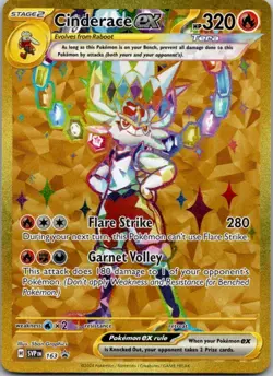Cinderace ex Holofoil Promo SV: Scarlet & Violet Promo Cards 163 NM - Image 1