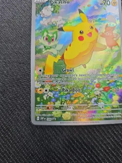 Pokemon Pikachu TCG SVP088 Black Star Promos Full Art Holo Card - Image 3