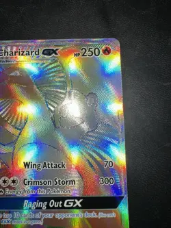 Pokemon Charizard GX Rainbow Secret Rare Card 150/147 Burning Shadows Series - Image 2