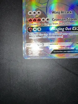 Pokemon Charizard GX Rainbow Secret Rare Card 150/147 Burning Shadows Series - Image 4