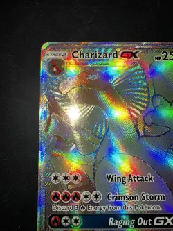 Pokemon Charizard GX Rainbow Secret Rare Card 150/147 Burning Shadows Series - Image 5