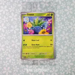 Pokemon Card Oddish SVP 102 Black Star Promo Path To The Peak Scarlet Violet - Image 1
