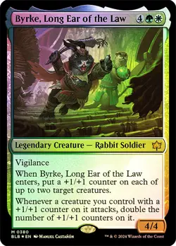 MTG FOIL Byrke, Long Ear of the Law - Bloomburrow #380 - Image 1