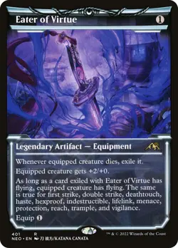 MTG Eater of Virtue(#401) Showcase - Kamigawa: Neon Dynasty #401 - Image 1