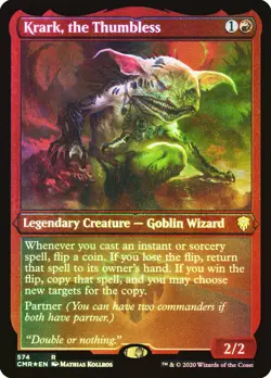 MTG FOIL ETCHED Krark, the Thumbless - Commander Legends #574 - Image 1