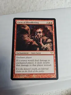 MTG Curse of Bloodletting Dark Ascension 85/158 Regular Rare - Image 1