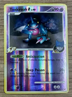 Toxicroak G 40/127 Reverse Holo Rare Platinum SP 2009 Pokemon Card - Image 1
