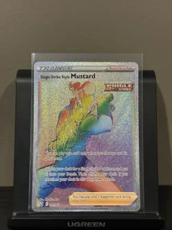 Pokemon Battle Styles Single Strike Style Mustard 177/163 Secret Rare Holo NM - Image 1