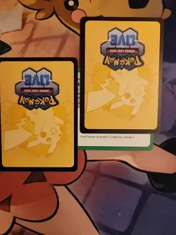 3x First Partner Illustration Collection Pokemon TCG Live Code Pack - Image 1