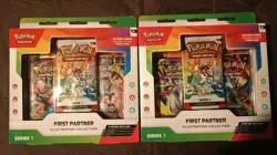 x2 Pokemon First Partner Illustration Collection Box Series 1 Bundle Sealed - Image 1