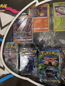 Pokemon TCG Team Skull Pin Collection Box - XY + Sun & Moon Booster Packs SEALED - Image 3