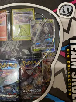 Pokemon TCG Team Skull Pin Collection Box - XY + Sun & Moon Booster Packs SEALED - Image 4