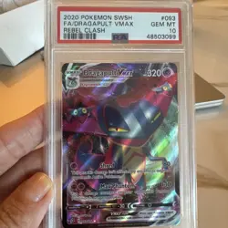 2020 Pokemon: DRAGAPULT VMAX # 093 Full Art] [Rebel Clash] GEM MT 10 - Image 1