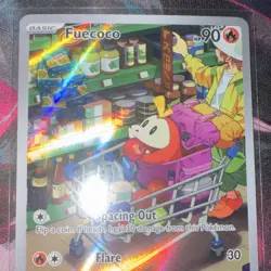 Pokemon TCG Fuecoco 201/193 Sv02: Paldea Evolved Illustration Rare Holo - Image 5