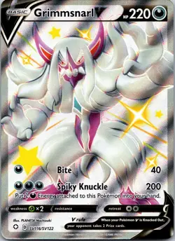 Grimmsnarl V SV116/SV122 Holo Rare V Shining Fates Shiny Vault Pokemon NM - Image 1