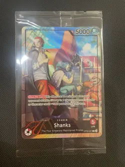 One Piece Shanks Leader PSA Promo Card Exclusive OP09-001 Sealed - Image 1