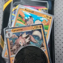 Pokemon Mega Evolution Checklane Blister Lycanroc Rockruff Booster - Image 4