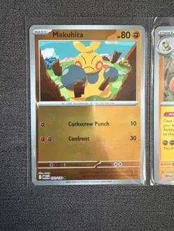 Makuhita 072/132 & Hariyama 073/132 Reverse Holo Mega Evolution Pokemon Bundle - Image 2