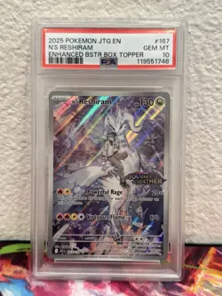 N'S RESHIRAM 167 JOURNEY TOGETHER STAMPED ENHANCED BOOSETR BOX POKEMON - Image 1