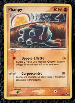 Pokemon card Phanpy 15/17 Pop series promo 2 italian (ITA) NM (Komiya) - Image 1