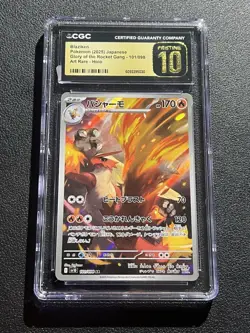 CGC 10 Pristine Blaziken AR 101/098 Pokemon Card Glory of the Rocket Gang - Image 1