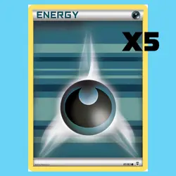 5x Darkness Energy Pokemon Cards - 2016 XY Generations - Near Mint/Pack Fresh - Image 1