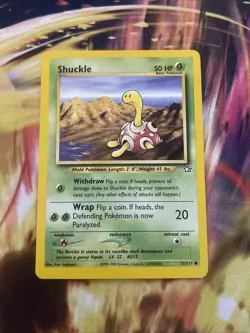 Shuckle 72/111 Unlimited Neo Genesis Common Pokemon Card - Image 1