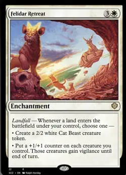 Felidar Retreat Light Play, English Magic the Gathering MTG Starter Commander De - Image 1