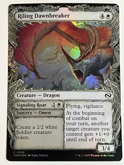 Riling Dawnbreaker | Showcase FOIL | NM | MTG | 0292 | TDM - Tarkir Dragonstorm - Image 1