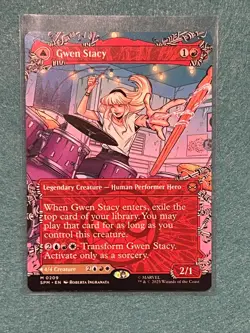 Gwen Stacy / Ghost Spider (Borderless) 0209 Non-Foil NM Marvel's Spider-Man - Image 1