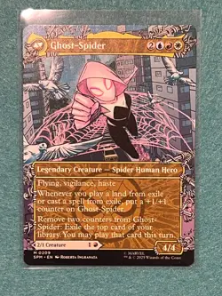 Gwen Stacy / Ghost Spider (Borderless) 0209 Non-Foil NM Marvel's Spider-Man - Image 2