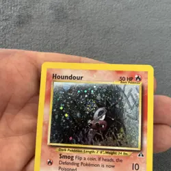 Houndour Neo Discovery SWIRL Pokemon Card 5/75 NM/LP 🔥 - Image 2