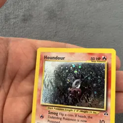 Houndour Neo Discovery SWIRL Pokemon Card 5/75 NM/LP 🔥 - Image 3