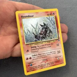 Houndour Neo Discovery SWIRL Pokemon Card 5/75 NM/LP 🔥 - Image 4