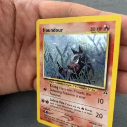 Houndour Neo Discovery SWIRL Pokemon Card 5/75 NM/LP 🔥 - Image 5